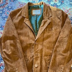 Orvis Suede Sport coat jacket 42R leather